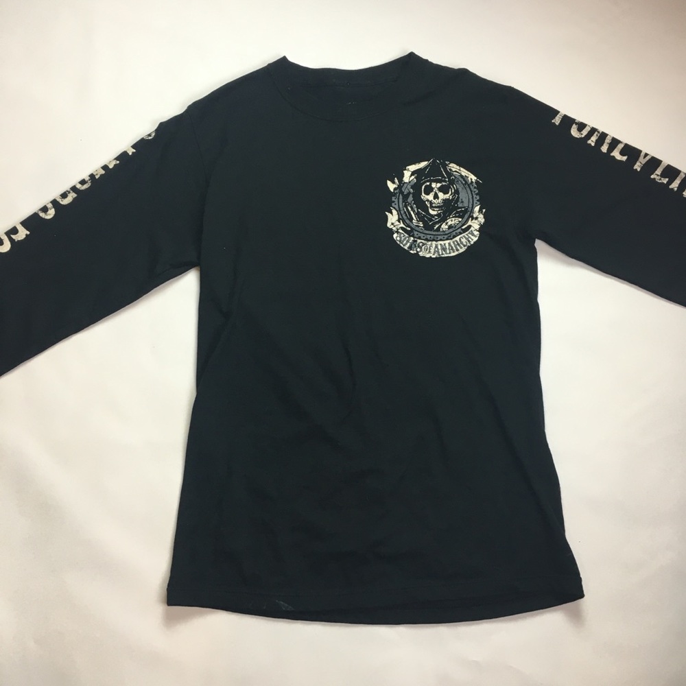 Sons Of Anarchy Long Sleeve Black Band Shirt🔥😍